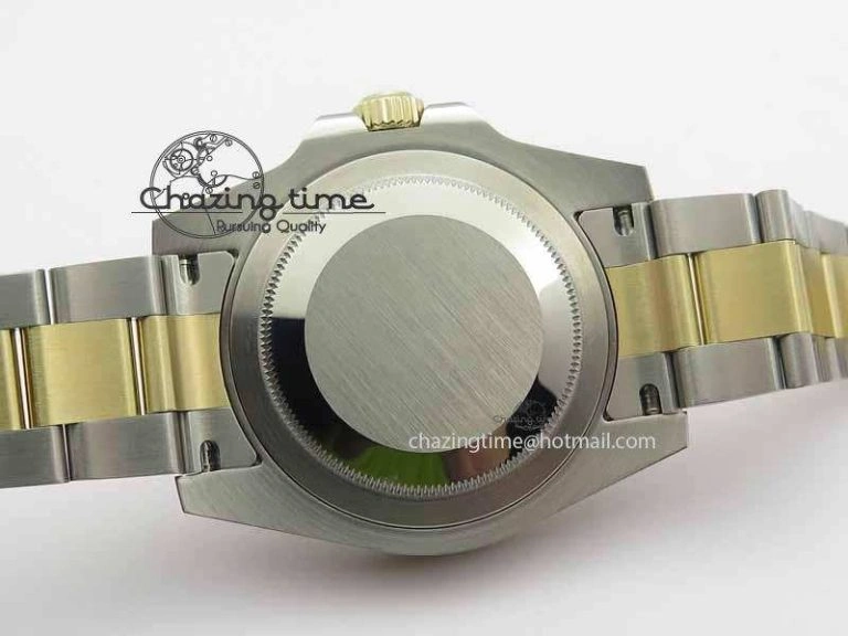GMT-Master II 116713 LN Black Ceramic Thick YG Wrapped 1:1 Noob Best Edition A3187 (Correct Hand Stack)