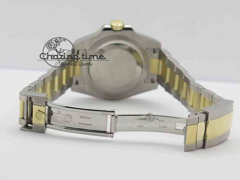 GMT-Master II 116713 LN Black Ceramic Thick YG Wrapped 1:1 Noob Best Edition A3187 (Correct Hand Stack)