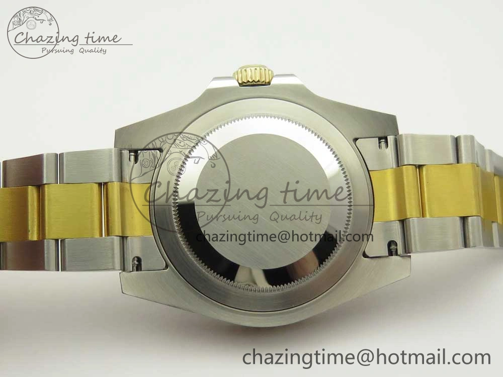 GMT-Master II 116713 LN Black Ceramic Thick YG Wrapped 904L Steel 1:1 Noob Best Edition A3187 (Correct Hand Stack)