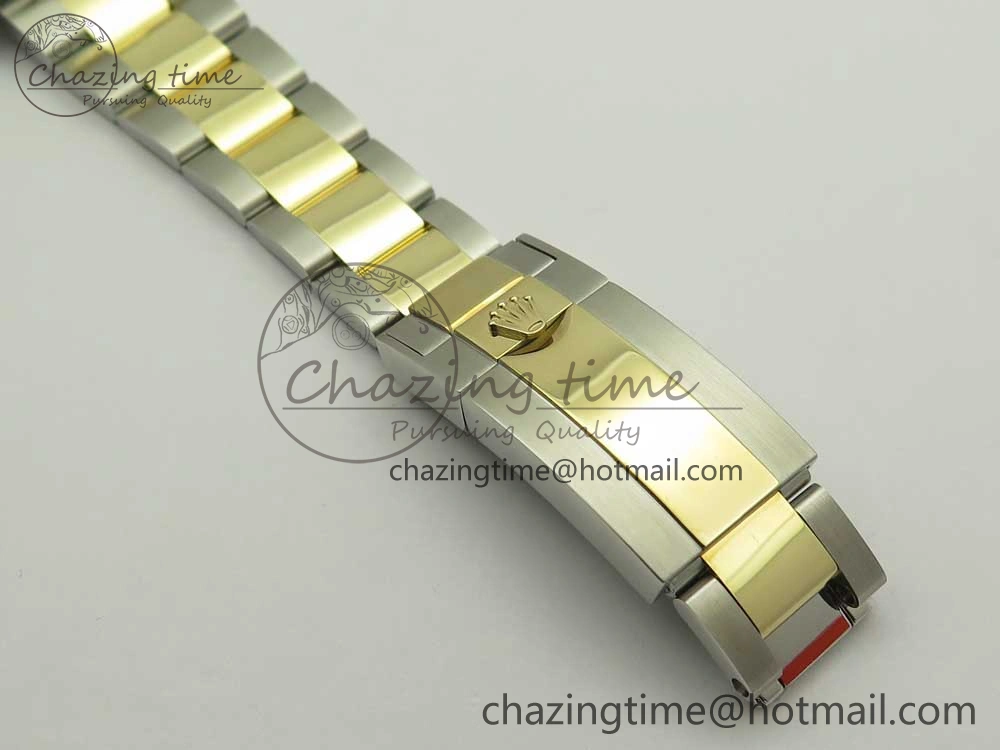 GMT-Master II 116713 LN Black Ceramic Thick YG Wrapped 904L Steel 1:1 Noob Best Edition A3187 (Correct Hand Stack)