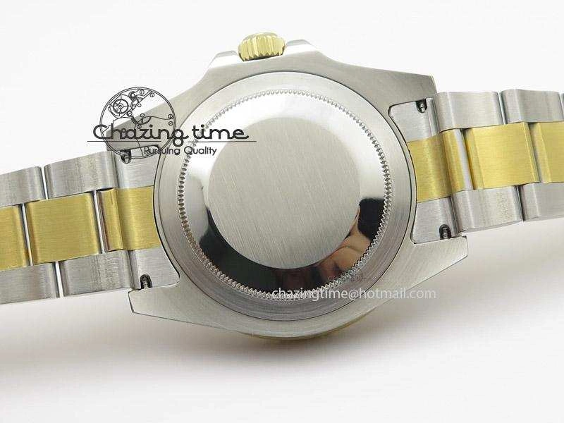 GMT-Master II 116713 LN Noob 1:1 Best Edition YG Wrapped Bezel Black Dial On SS YG Bracelet A2836