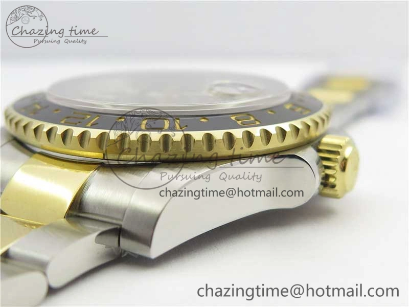 GMT-Master II 116713 LN YG Wrapped 904L Steel GMF 1:1 Best Edition A3186 (Correct Hand Stack)