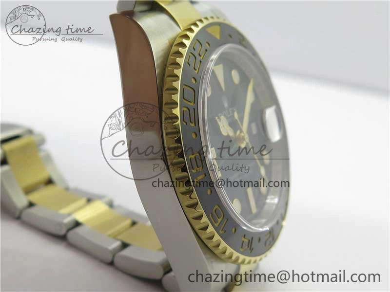GMT-Master II 116713 LN YG Wrapped 904L Steel GMF 1:1 Best Edition A3186 (Correct Hand Stack)
