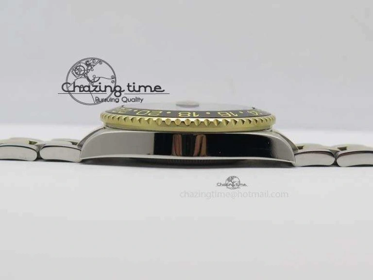 GMT-Master II 116713LN SS YG Bp-Maker Black Dial Ceramic Bezel On SS YG Bracelet A3186