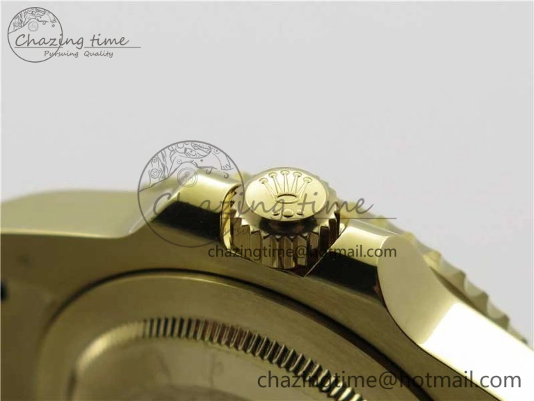 GMT Master II 116718 LN Black Ceramic 316L Steel GMF 1:1 Best Edition Green Dial on YG Bracelet A3186