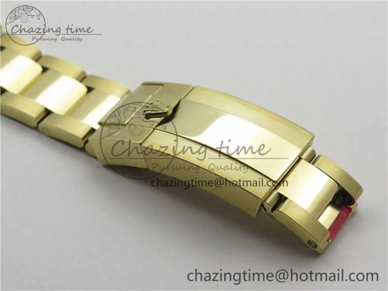 GMT Master II 116718 LN Black Ceramic 316L Steel GMF 1:1 Best Edition Green Dial on YG Bracelet A3186