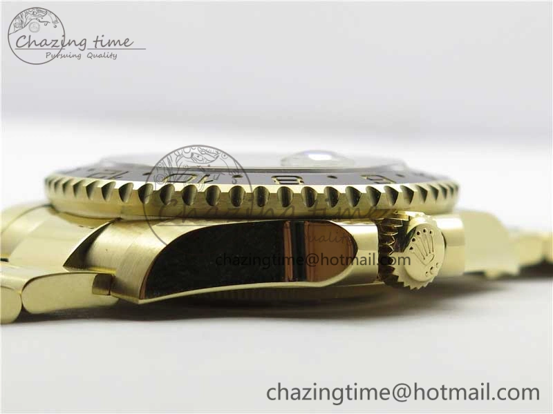 GMT Master II 116718 LN Black Ceramic 316L Steel GMF 1:1 Best Edition Green Dial on YG Bracelet A3186
