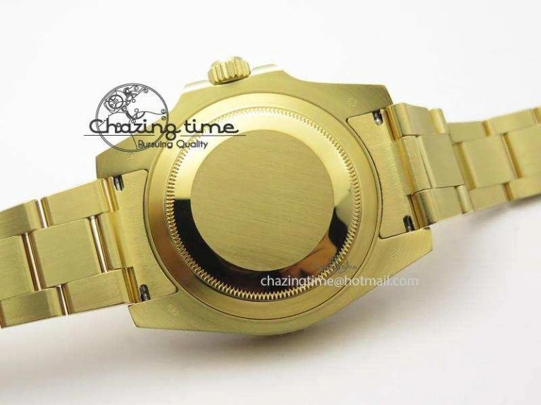 GMT-Master II 116718 LN Bp-Maker Best Edition YG Wrapped Bezel Black Dial On YG Bracelet ETA2836