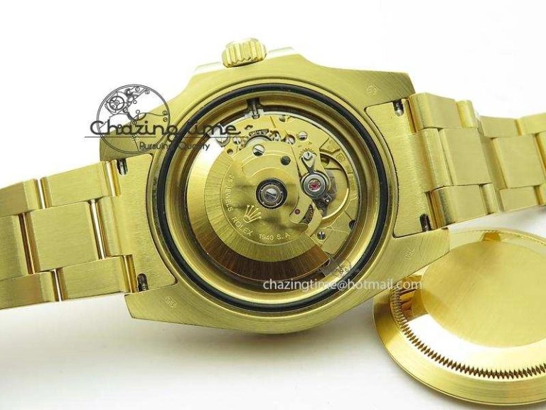 GMT-Master II 116718 LN Bp-Maker Best Edition YG Wrapped Bezel Black Dial On YG Bracelet ETA2836