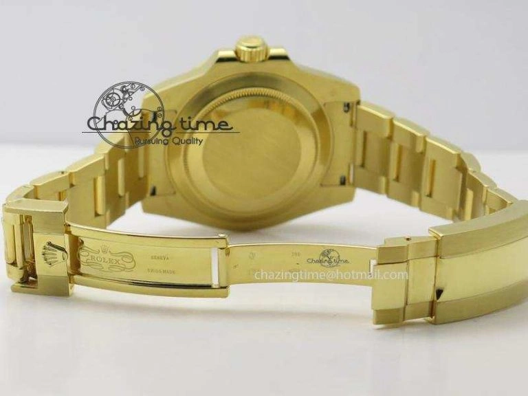 GMT-Master II 116718 LN Bp-Maker Best Edition YG Wrapped Bezel Black Dial On YG Bracelet ETA2836
