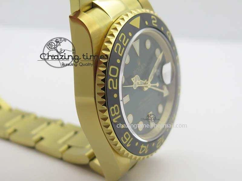 GMT-Master II 116718LN YG Bp-Maker Green Dial Ceramic Bezel On YG Bracelet A3186