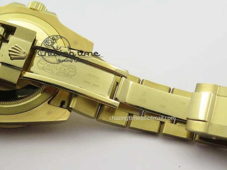 GMT-Master II 116718LN YG Bp-Maker Green Dial Ceramic Bezel On YG Bracelet A3186