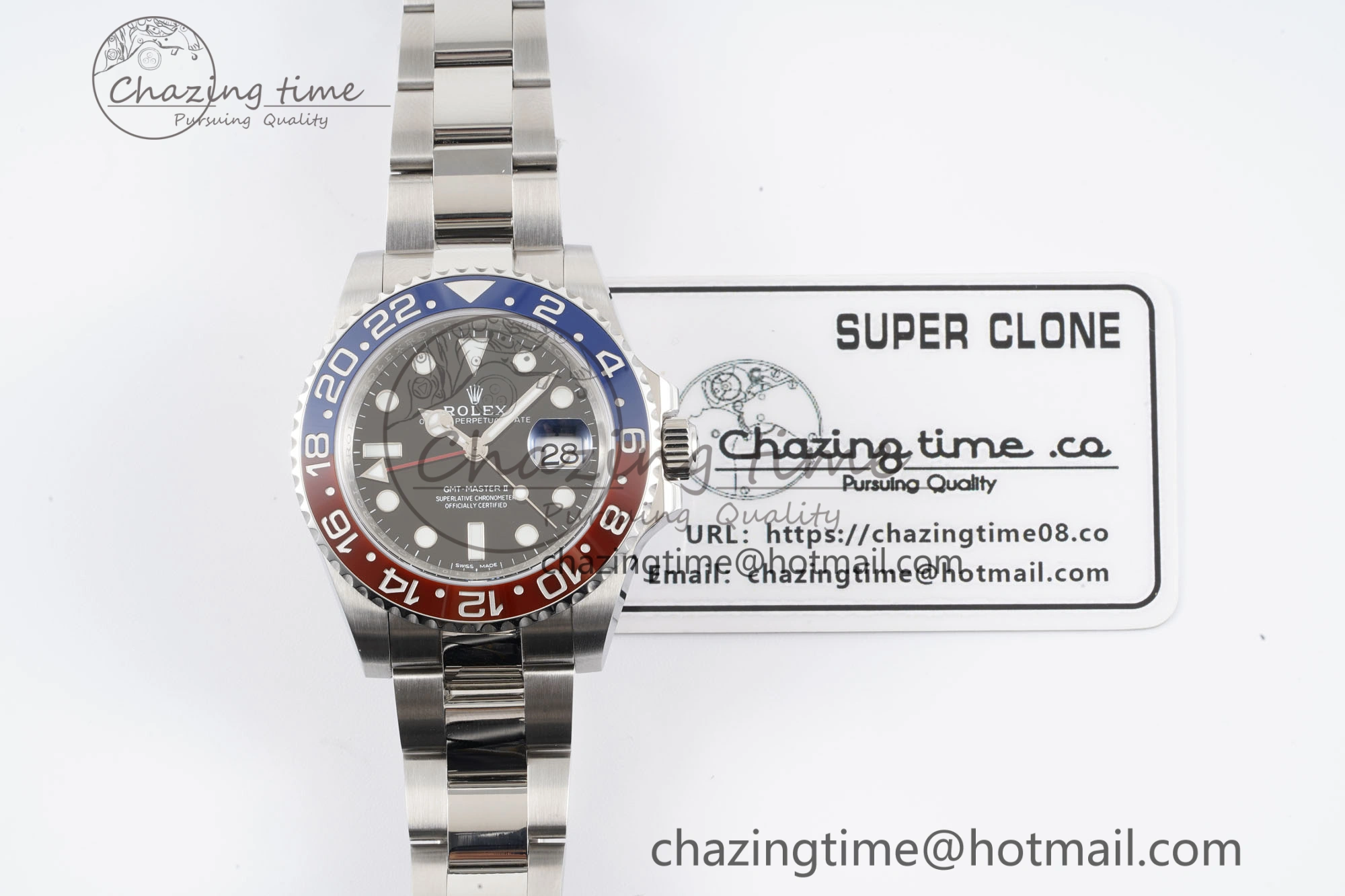 GMT Master II 116719 BLRO 904L SS APF 1:1 Best Edition Black Dial on Oyster Bracelet VR3186 CHS