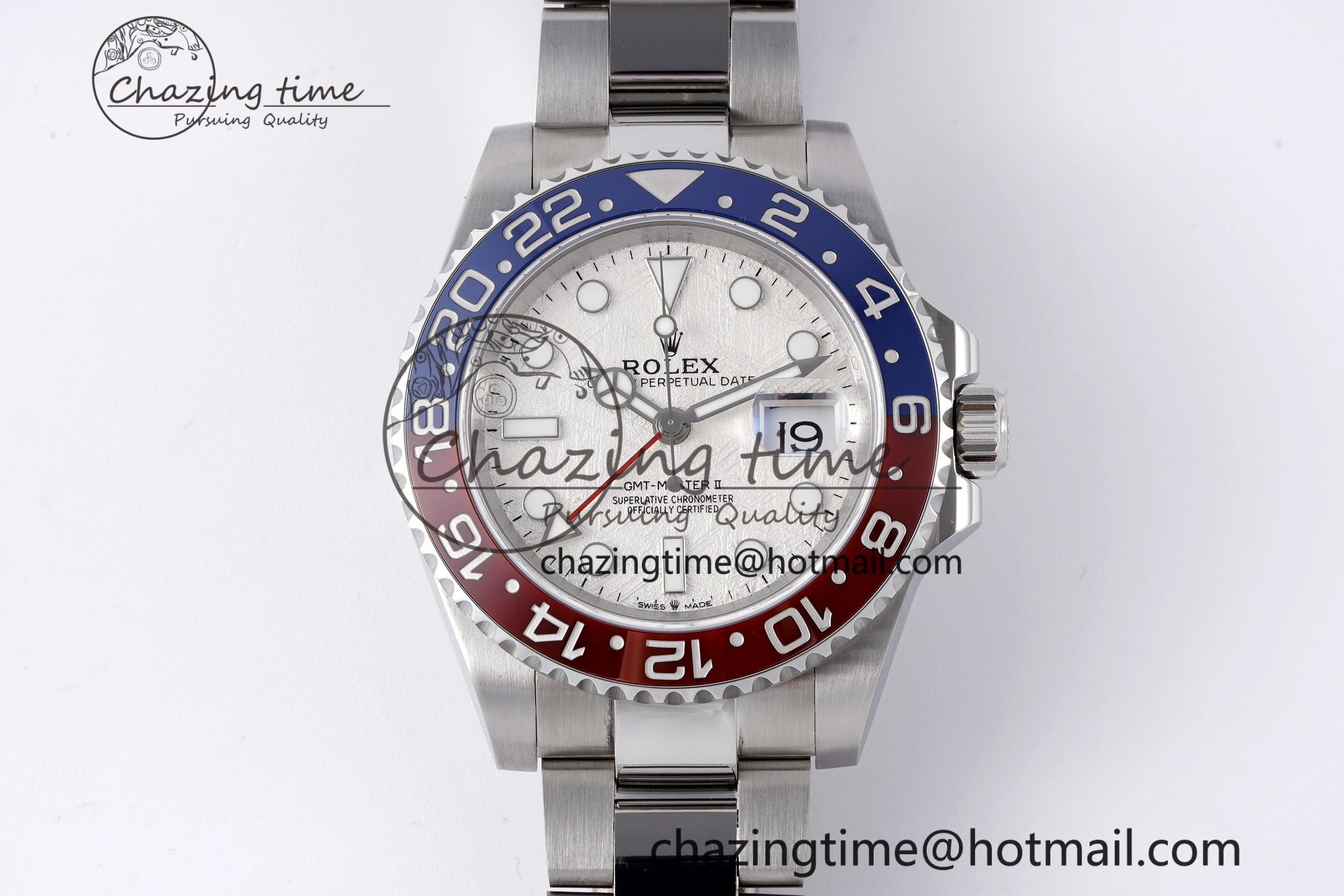 GMT Master II 116719 BLRO 904L SS APF 1:1 Best Edition Meteorite Dial on Oyster Bracelet VR3186 CHS