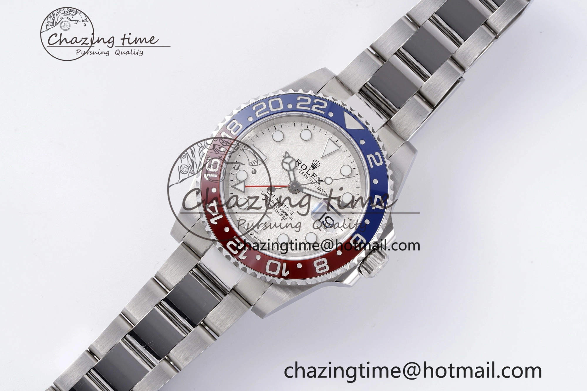 GMT Master II 116719 BLRO 904L SS APF 1:1 Best Edition Meteorite Dial on Oyster Bracelet VR3186 CHS