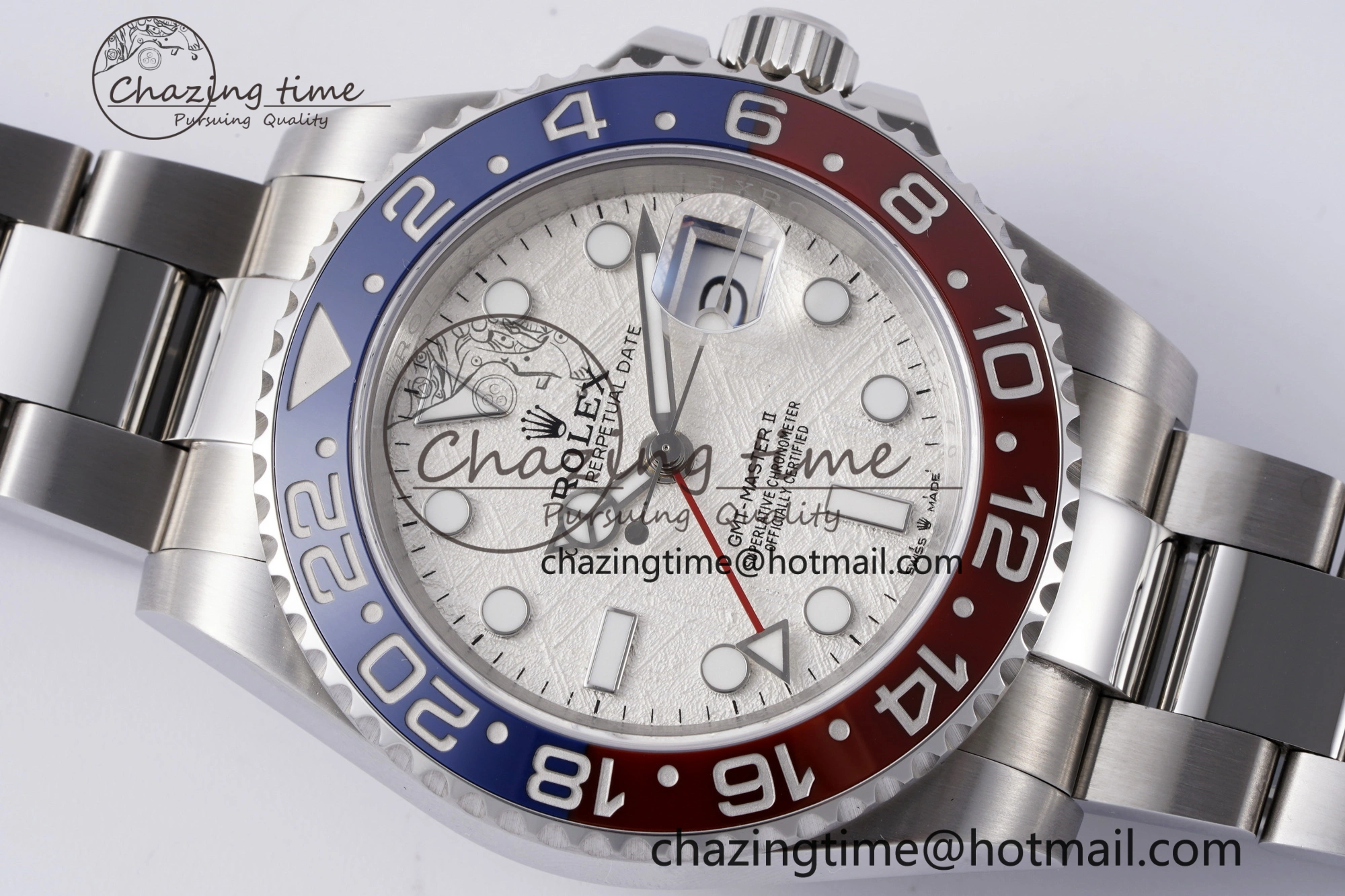 GMT Master II 116719 BLRO 904L SS APF 1:1 Best Edition Meteorite Dial on Oyster Bracelet VR3186 CHS