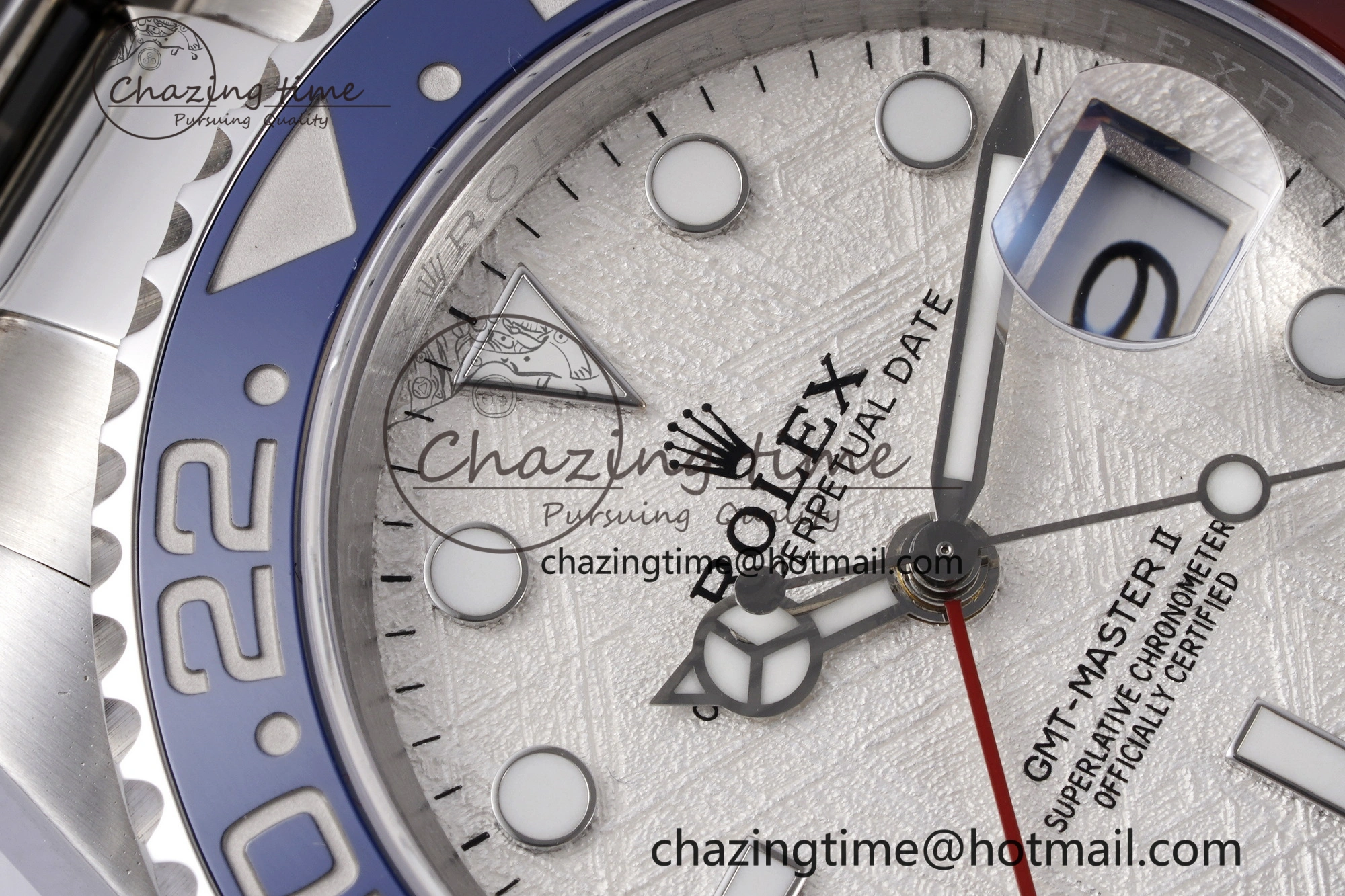 GMT Master II 116719 BLRO 904L SS APF 1:1 Best Edition Meteorite Dial on Oyster Bracelet VR3186 CHS