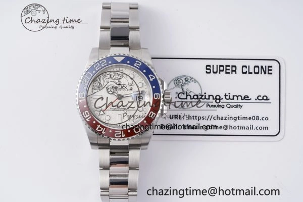 GMT Master II 116719 BLRO 904L SS APF 1:1 Best Edition Meteorite Dial on Oyster Bracelet VR3186 CHS