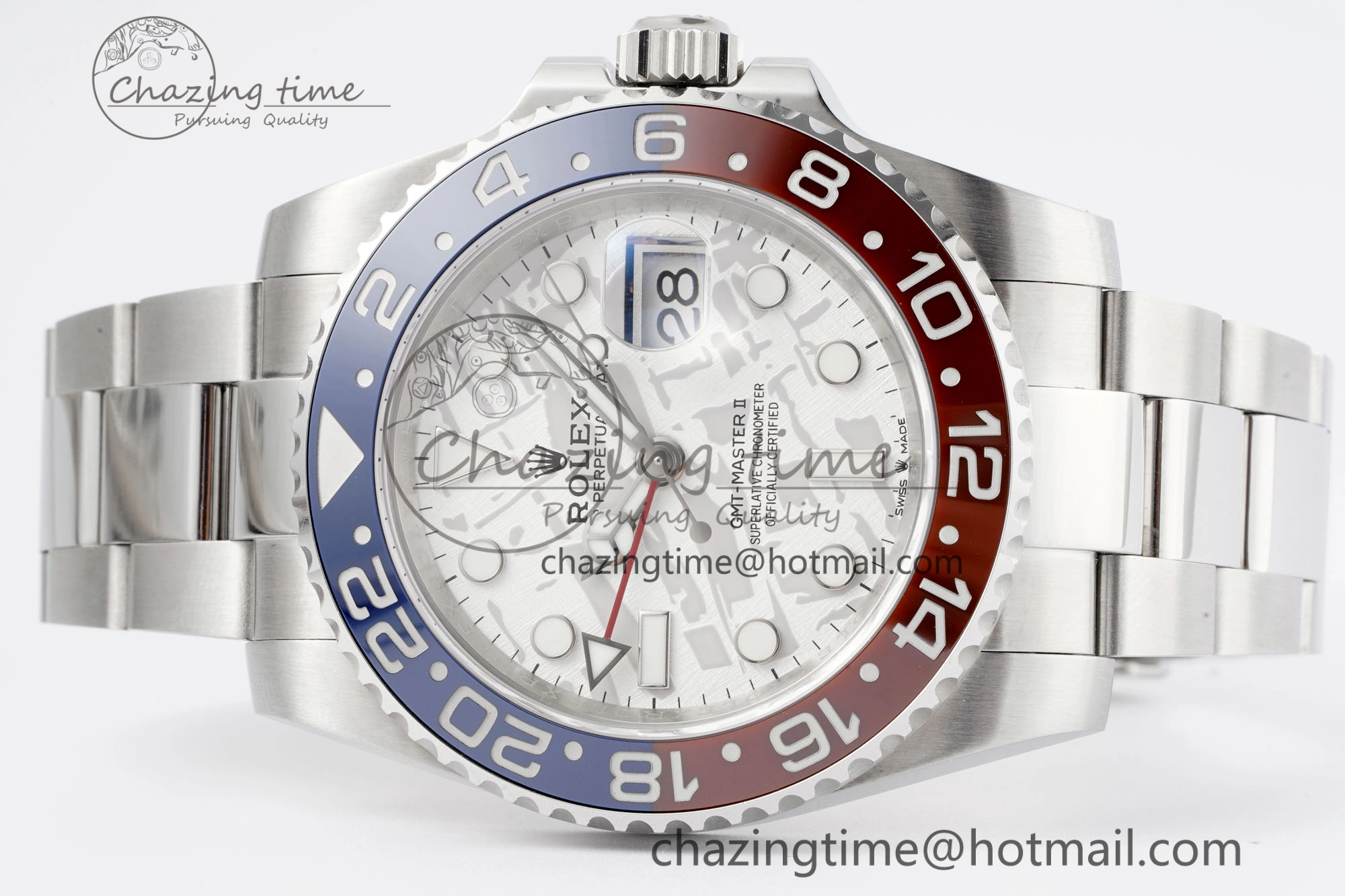 GMT Master II 116719 BLRO 904L SS APF 1:1 Best Edition Meteorite Dial on Oyster Bracelet VR3186 CHS