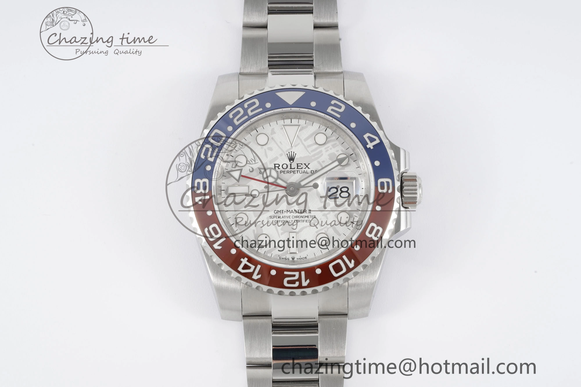 GMT Master II 116719 BLRO 904L SS APF 1:1 Best Edition Meteorite Dial on Oyster Bracelet VR3186 CHS