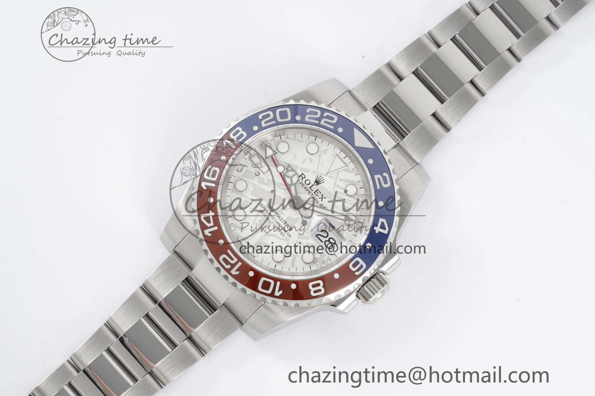 GMT Master II 116719 BLRO 904L SS APF 1:1 Best Edition Meteorite Dial on Oyster Bracelet VR3186 CHS