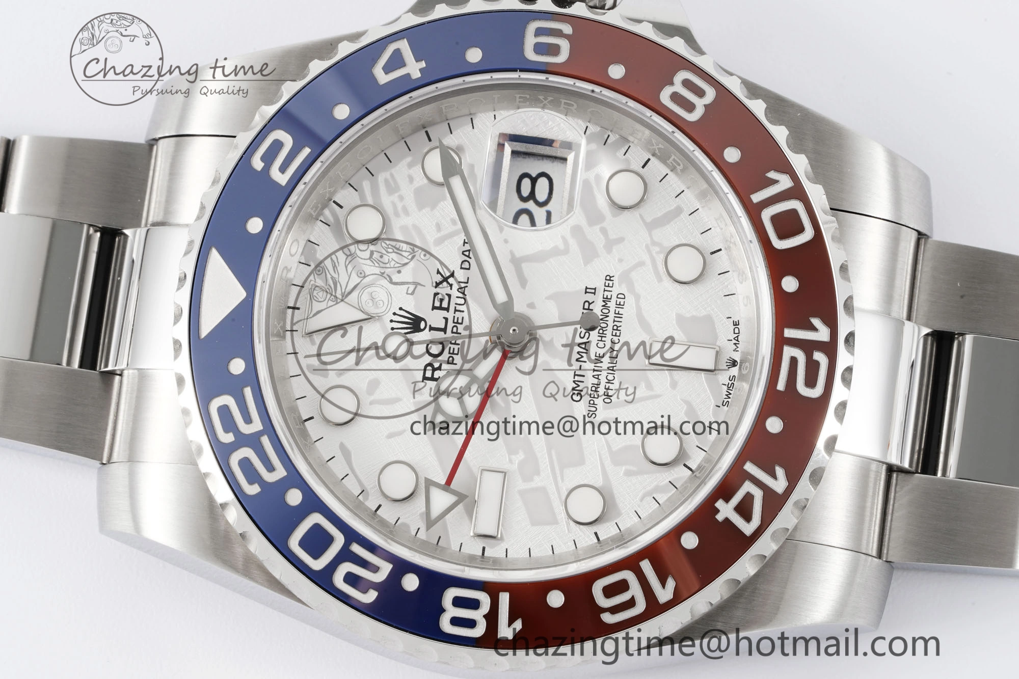 GMT Master II 116719 BLRO 904L SS APF 1:1 Best Edition Meteorite Dial on Oyster Bracelet VR3186 CHS
