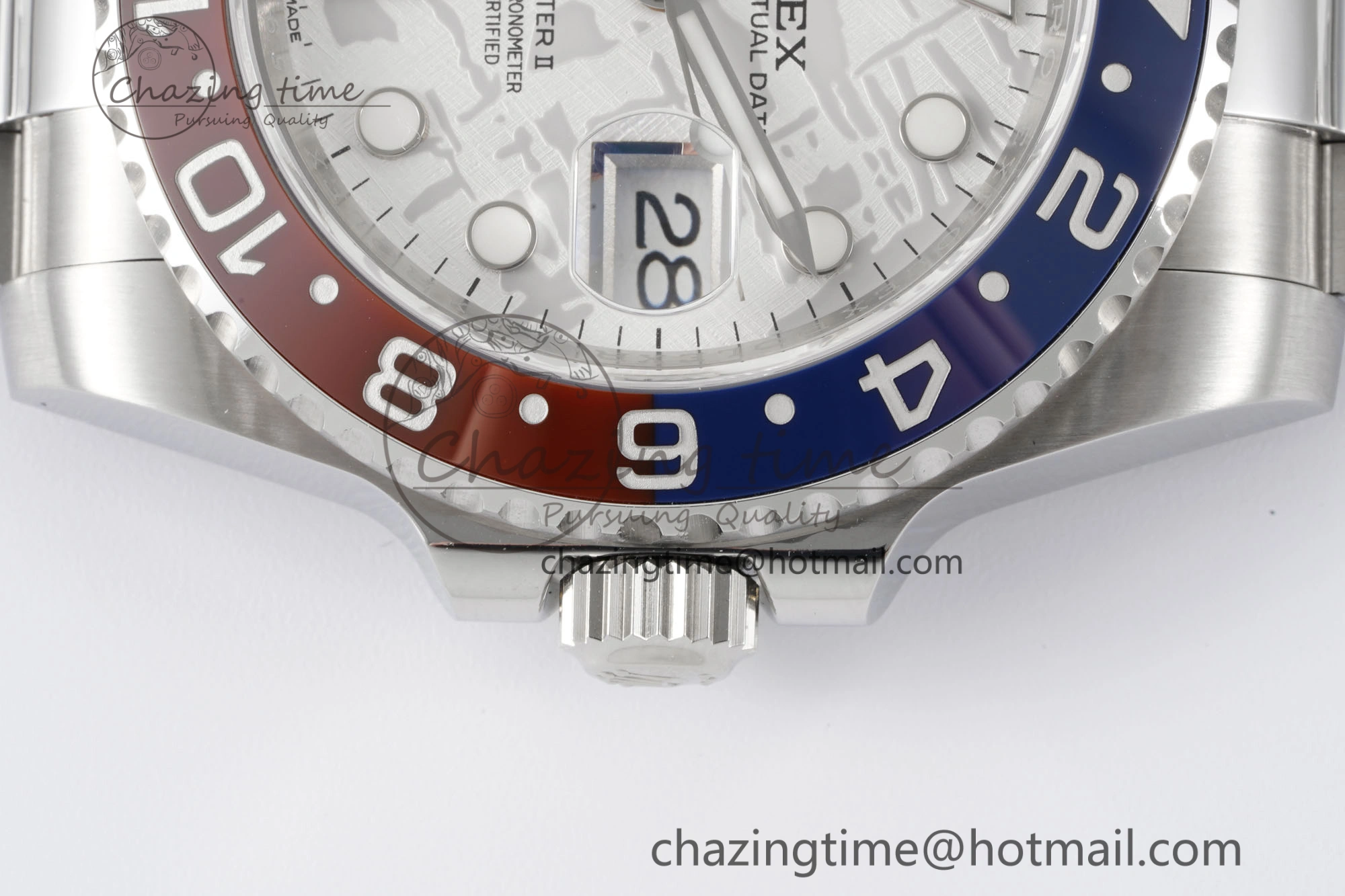 GMT Master II 116719 BLRO 904L SS APF 1:1 Best Edition Meteorite Dial on Oyster Bracelet VR3186 CHS