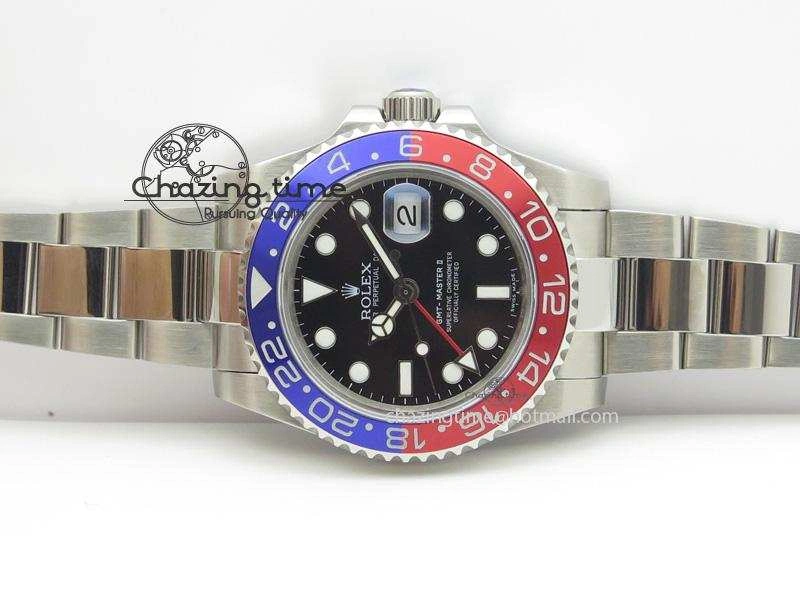GMT-Master II 116719 BLRO Black Dial On SS Bracelet A2836 Bp Maker