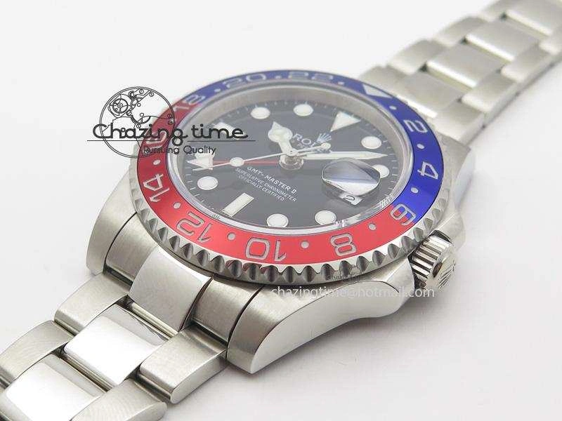 GMT-Master II 116719 BLRO Black Dial On SS Bracelet A2836 Bp Maker