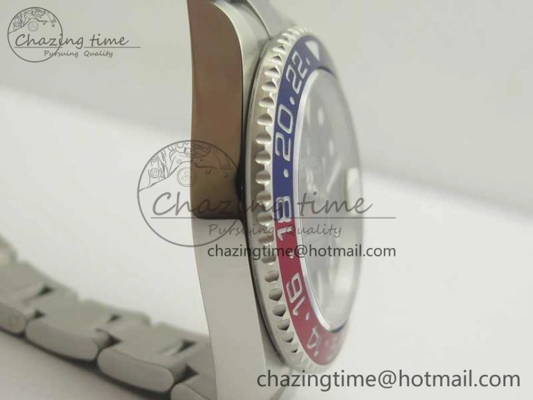 GMT Master II 116719 BLRO GMF 904L Steel Edition Blue Dial on Bracelet A2836