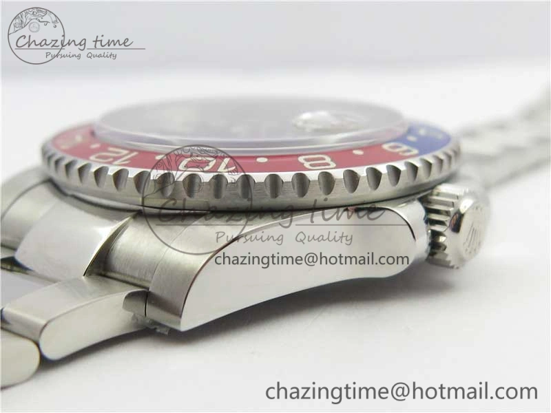 GMT Master II 116719 BLRO Real Ceramic 904L SS GMF 1:1 Best Edition Black Dial on Bracelet A3186 (Correct Hand Stack)