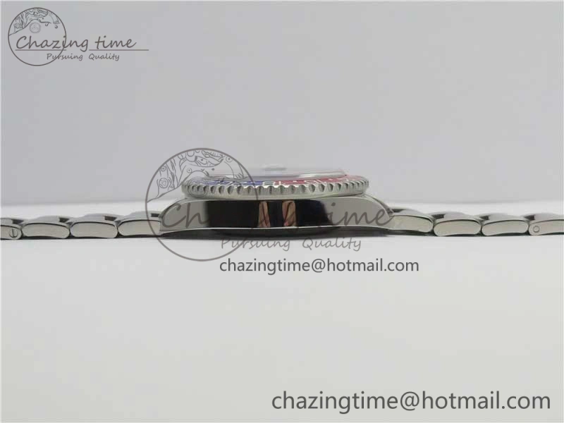 GMT Master II 116719 BLRO Real Ceramic 904L SS GMF 1:1 Best Edition Black Dial on Bracelet A3186 (Correct Hand Stack)