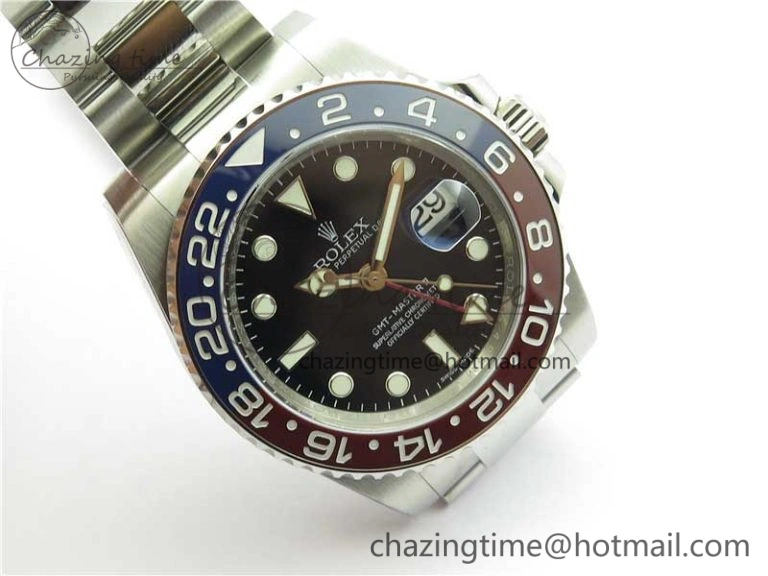 GMT-Master II 116719 BLRO Red Blue Ceramic 904L 1:1 Noob Best Edition Black Dial SA3186 V11 CHS