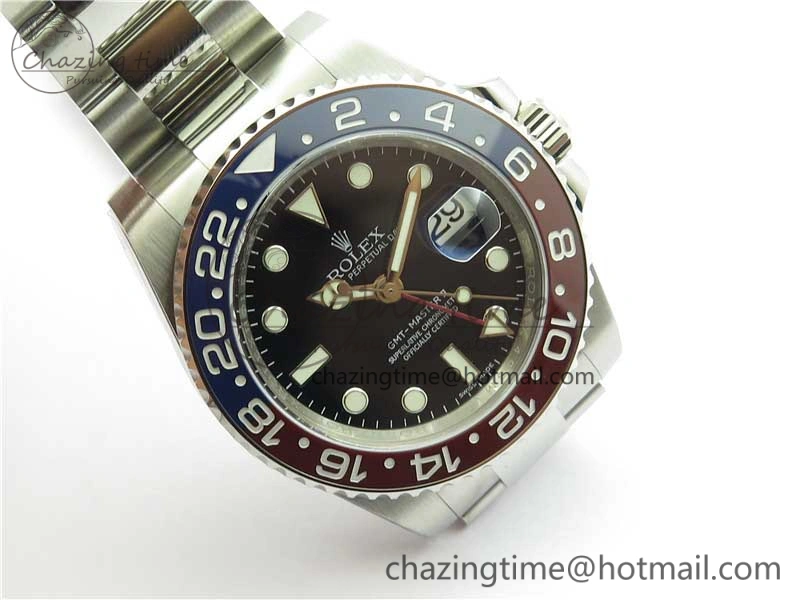 GMT-Master II 116719 BLRO Red Blue Ceramic 904L 1:1 Noob Best Edition Black Dial SA3186 V11 CHS