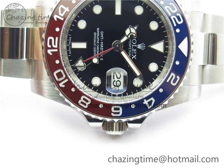 GMT-Master II 116719 BLRO Red Blue Ceramic 904L 1:1 Noob Best Edition Black Dial SA3186 V11 CHS