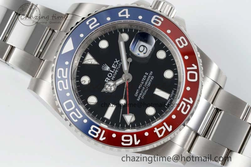 GMT-Master II 116719 BLRO Red Blue Ceramic 904L Steel APSF 1:1 Best Edition Black Dial VR3186 CHS