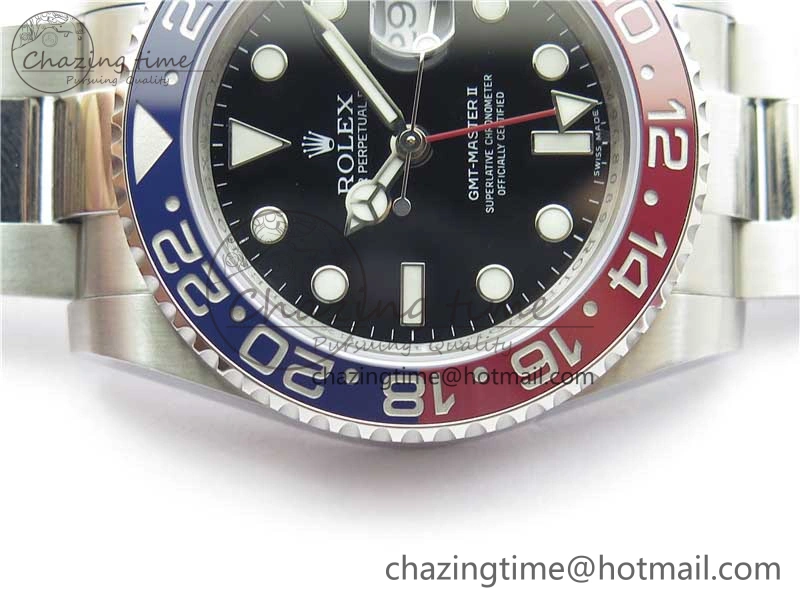GMT-Master II 116719 BLRO Red Blue Ceramic 904L Steel VRF 1:1 Best Edition SA3186 CHS MAX Version
