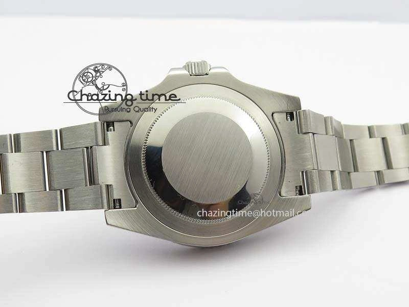 GMT-Master II 116759 SS Bp-Maker Black Ruby Crystal Diamond Dial On SS Bracelet A3186