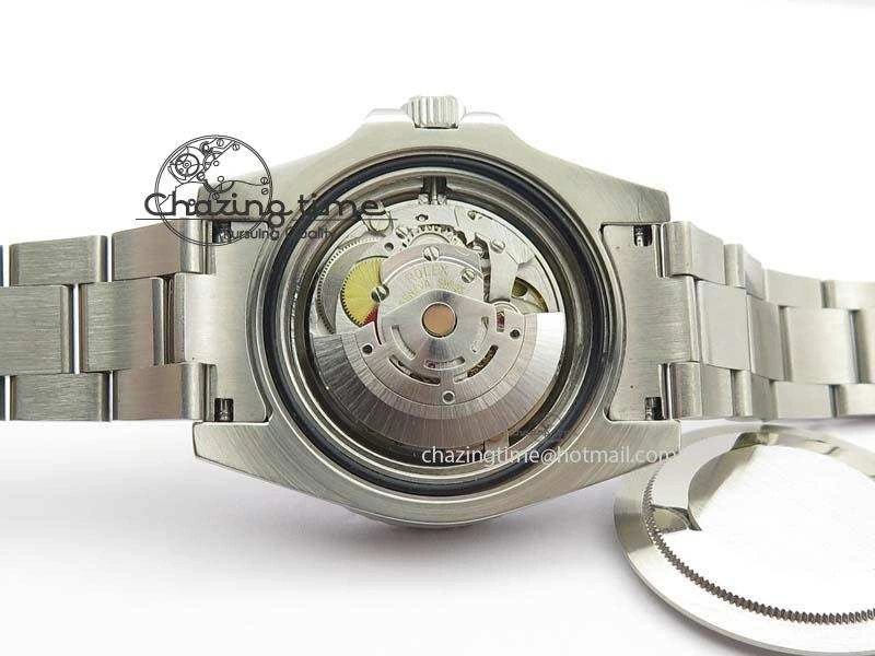 GMT-Master II 116759 SS Bp-Maker Black Ruby Crystal Diamond Dial On SS Bracelet A3186