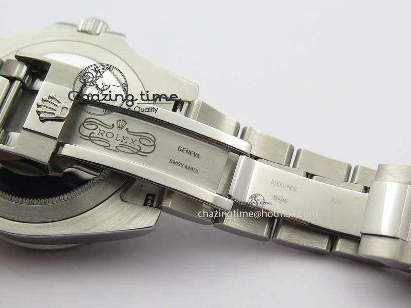 GMT-Master II 116759 SS Bp-Maker Black Ruby Crystal Diamond Dial On SS Bracelet A3186