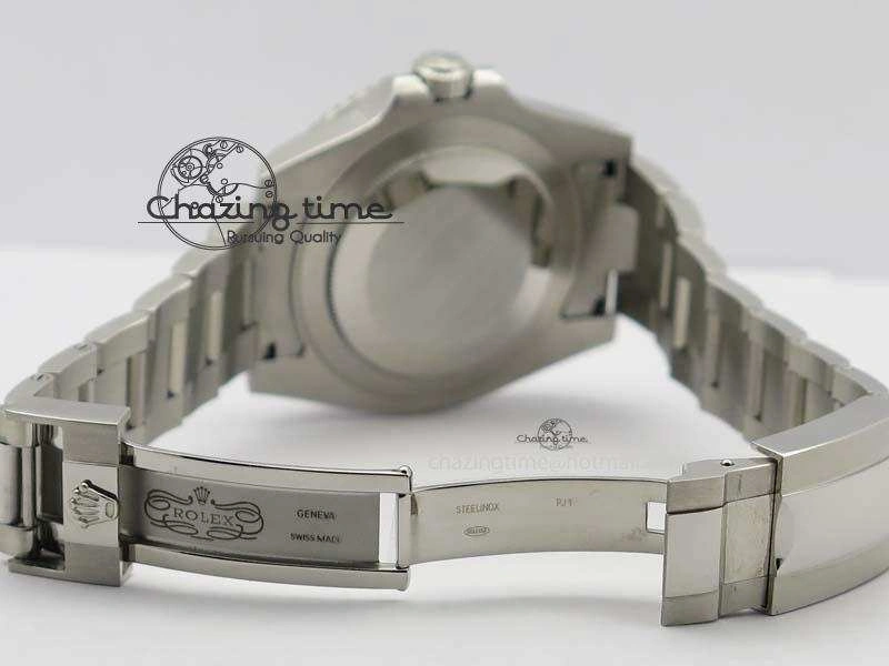 GMT-Master II 116759 SS Bp-Maker Black Ruby Crystal Diamond Dial On SS Bracelet A3186