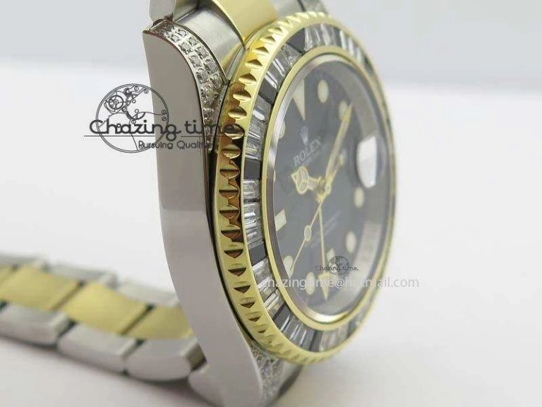 GMT-Master II 116759 SS YG Bp-Maker Black Ruby Crystal Black Dial On SS YG Bracelet A3186