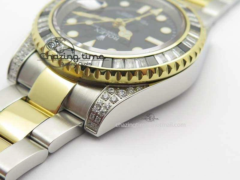 GMT-Master II 116759 SS YG Bp-Maker Black Ruby Crystal Black Dial On SS YG Bracelet A3186
