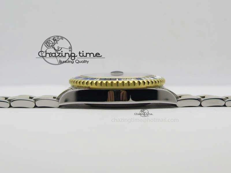 GMT-Master II 116759 SS YG Bp-Maker Blue Ruby Crystal Black Dial On SS YG Bracelet A3186