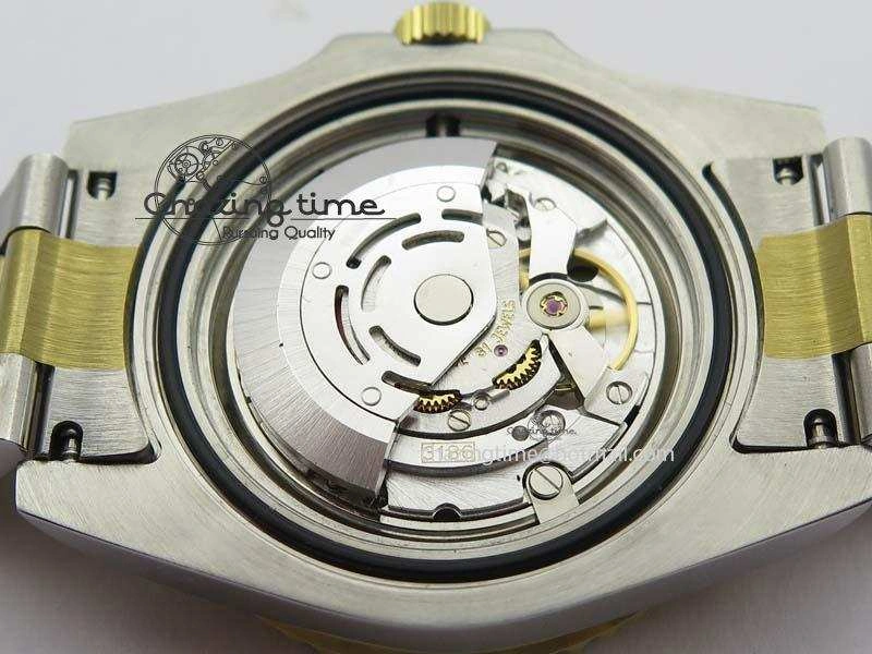 GMT-Master II 116759 SS YG Bp-Maker Blue Red Ruby Crystal Black Dial On SS YG Bracelet A3186