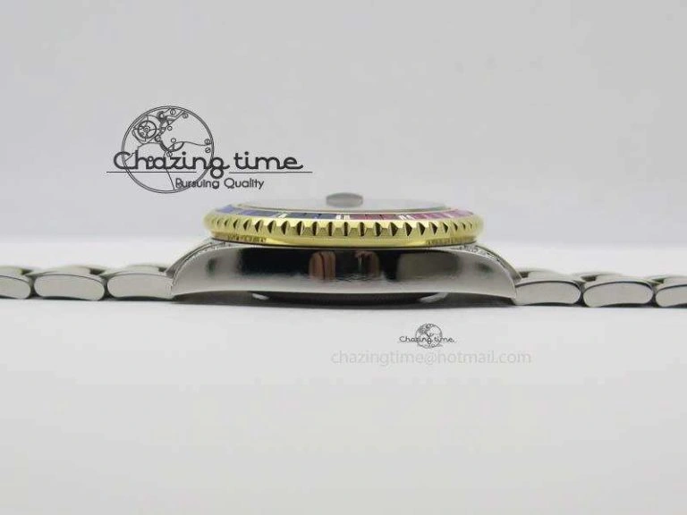 GMT-Master II 116759 SS YG Bp-Maker Blue Red Ruby Crystal Black Dial On SS YG Bracelet A3186