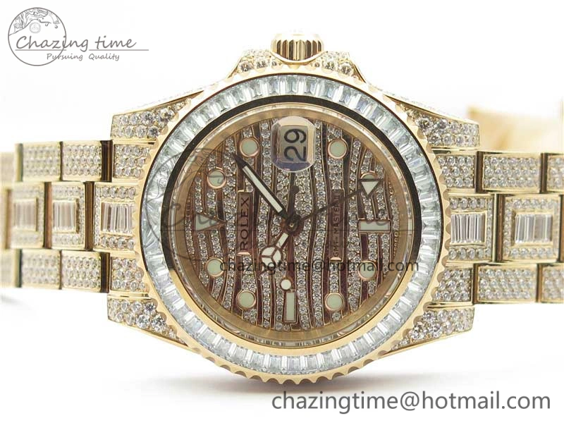 GMT Master II 116769 BRIL Full Diamonds RG TWF Best Edition A2836