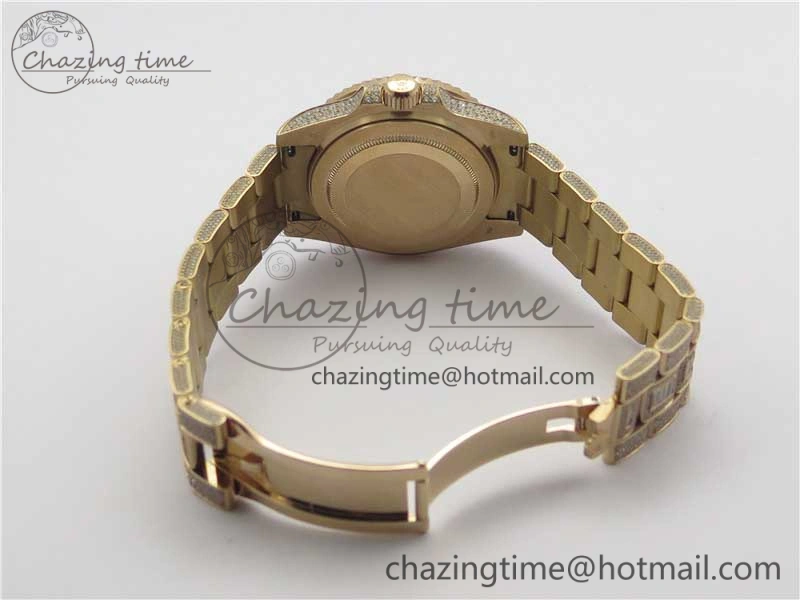GMT Master II 116769 BRIL Full Diamonds RG TWF Best Edition A2836