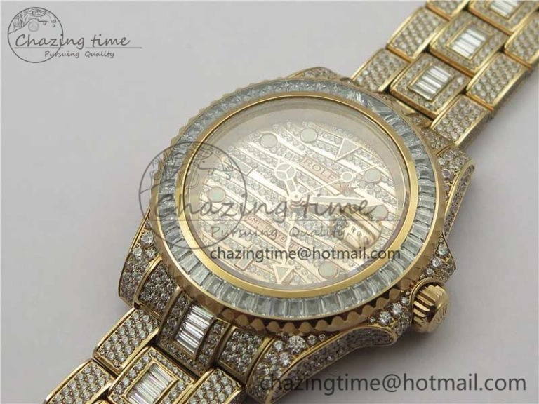 GMT Master II 116769 BRIL Full Diamonds RG TWF Best Edition A2836