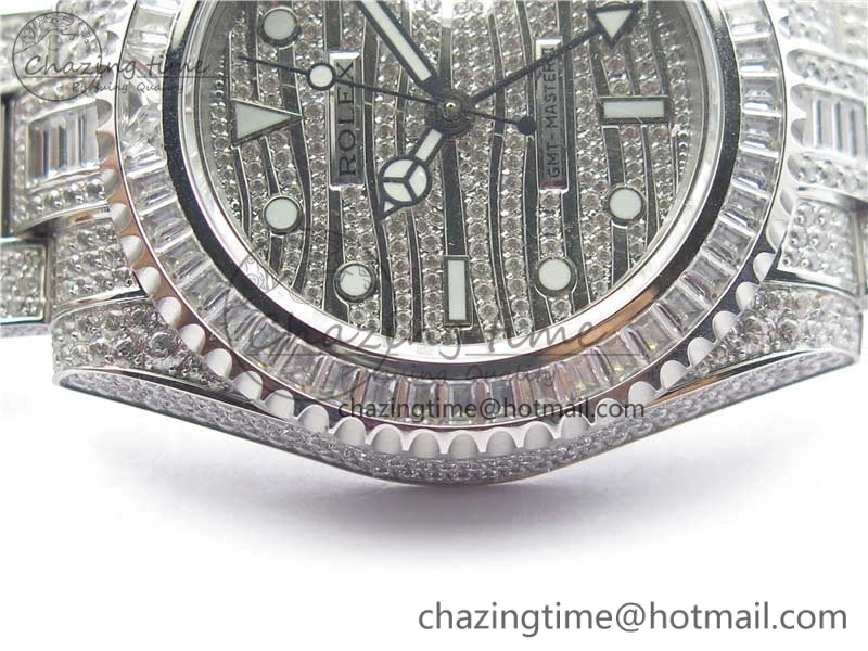 GMT Master II 116769 BRIL Full Diamonds Watch TWF Best Edition A2836